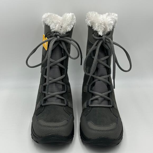NWT Columbia Ice Maiden II Gray Winter Boots Womens Size 6 200g Insulation NEW - Picture 3 of 16